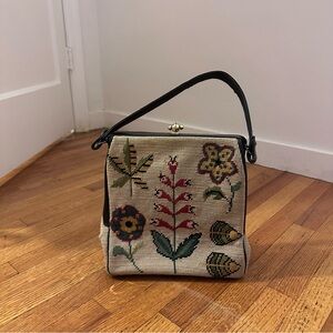 Vintage Koro Creation Needlepoint Bag